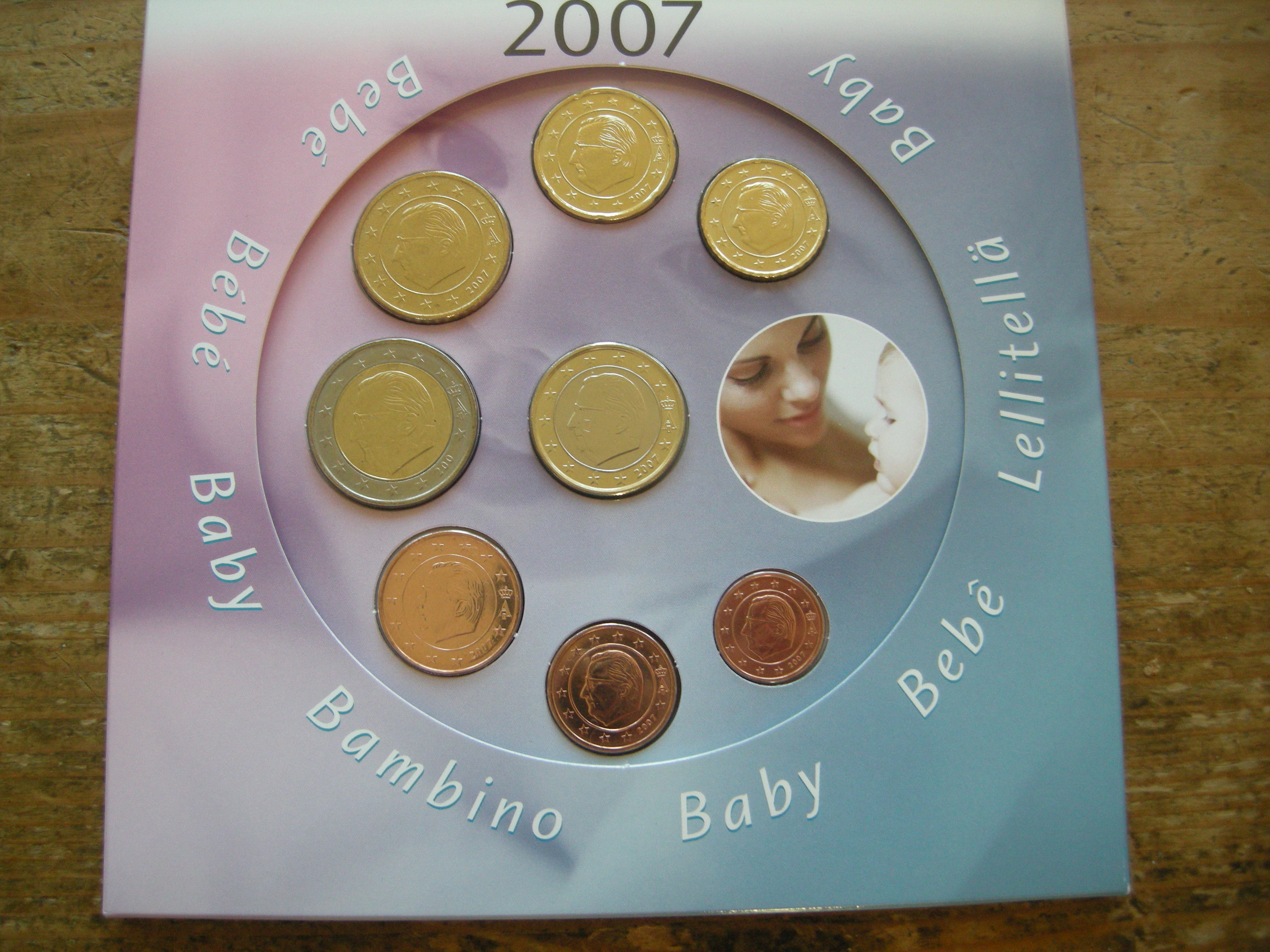 (afbeelding voor) Babyset België 2007 uitgave DeRuiter BU